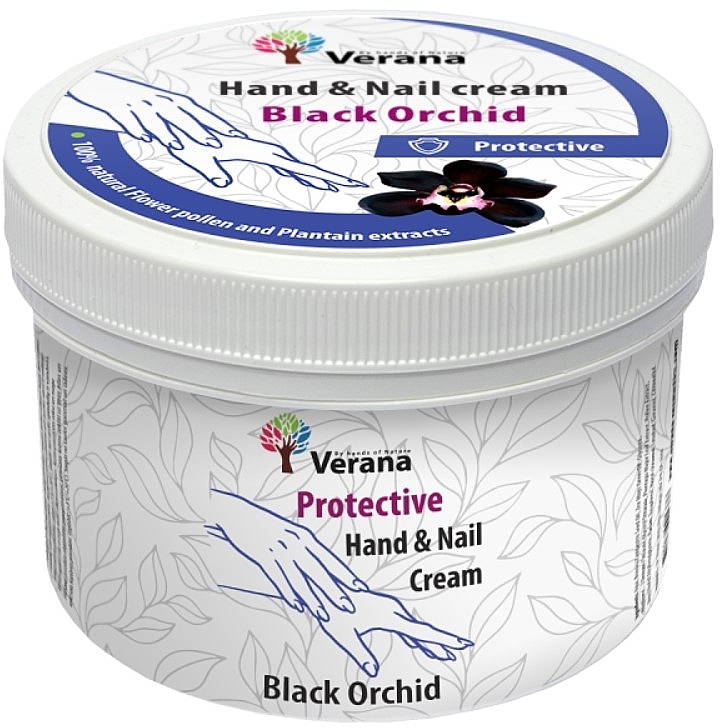 Krem ochronny do stóp i paznokci Czarna orchidea - Verana Protective Hand & Nail Cream Black Orchid — Zdjęcie N1
