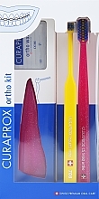 Kup Zestaw, opcja 40 (różowa, żółta, różowa)(brush 1 pcs + brushes 07,14,18 3 pcs + UHS 1 pcs + orthod/wax 1 pcs + box) - Curaprox Ortho Kit (brush/1pcs + brushes 07,14,18/3pcs + UHS/1pcs + orthod/wax/1pcs + box)