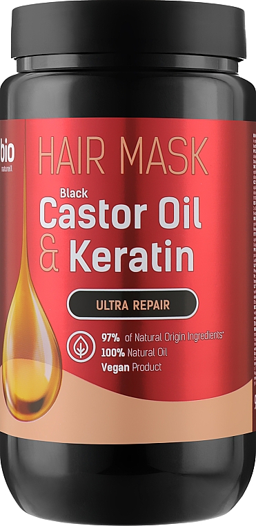 Maska do włosów Castor Oil & Keratin - Bio Naturell Hair Mask Ultra Repair
