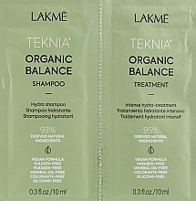 Zestaw próbek - Lakme Teknia Organic Balance (sh/10ml + mask/10ml) — Zdjęcie N2