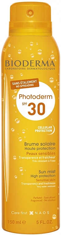 Spray z filtrem przeciwsłonecznym do ciała i twarzy - Bioderma Photoderm Sun Mist SPF 30 — Zdjęcie N1