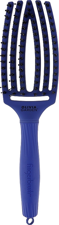 Szczotka do włosów - Olivia Garden Finger Brush Combo Blue Jeans — Zdjęcie N1