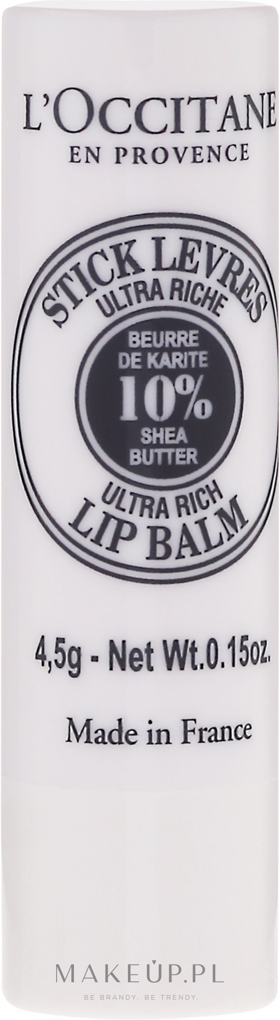 Balsam do ust Masło shea - L'Occitane Ultra Rich Lip Balm — Zdjęcie 4.5 g