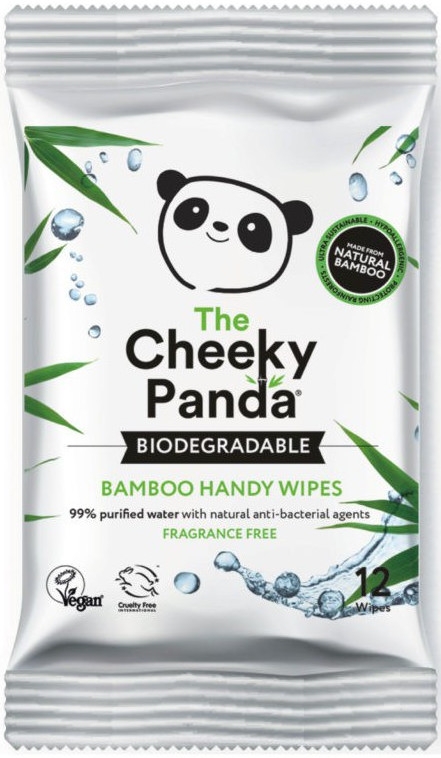Bambusowe chusteczki do rąk - The Cheeky Panda Biodegradable Bamboo Handy Wipes — Zdjęcie N1