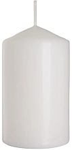 Świeca cylindryczna 60x100 mm, biała - Bispol — Zdjęcie N1