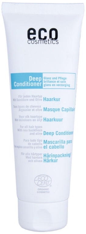 Nabłyszczająco-nawilżająca maseczka do włosów - Eco Cosmetics Deep Conditioner For All Hair Types — Zdjęcie N1