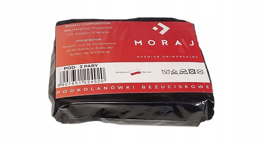 Podkolanówki damskie, 2 pary, czarne - Moraj — Zdjęcie N2