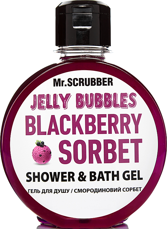 Żel pod prysznic - Mr.Scrubber Jelly Bubbles Blackberry Sorbet Shower & Bath Gel — Zdjęcie N1