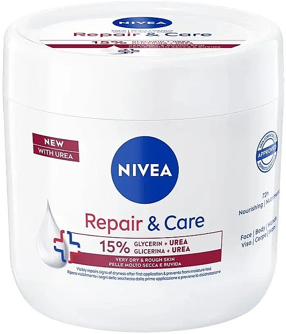 Rewitalizujący krem ​​do ciała z mocznikiem - NIVEA Repair & Care Urea — Zdjęcie N1