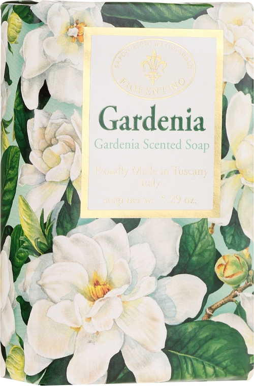Mydło w kostce Gardenia - Saponificio Artigianale Fiorentino Masaccio Gardenia Soap — Zdjęcie N1