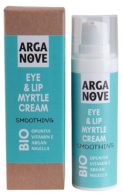 Wygładzający krem ​​pod oczy i skórę wokół ust - Arganove Smoothing Eye & Lip Myrtle Cream — Zdjęcie N1