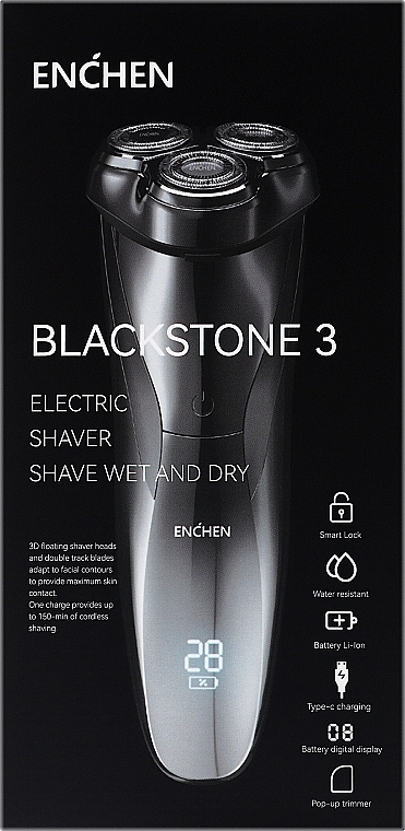 Golarka elektryczna - Enchen BlackStone 3 Black  — Zdjęcie N2