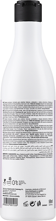Szampon neutralizujące żółte tony na włosach siwych i blond - Glossco Treatment White & Silver Shampoo — Zdjęcie N2