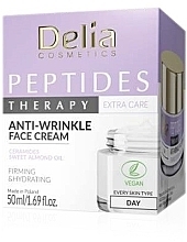 Peptydowy krem do twarzy na dzień - Delia Peptides Therapy Anti-Wrinkle Day Face Cream — Zdjęcie N1