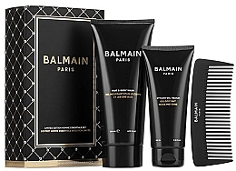 Kup Zestaw do odżywienia włosów - Balmain Homme Essentials Set (h/gel/100ml + b/wash/200ml + brush/1pcs)