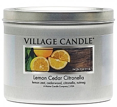 Świeca zapachowa w słoiku - Village Candle Lemon Cedar Citronella  — Zdjęcie N1