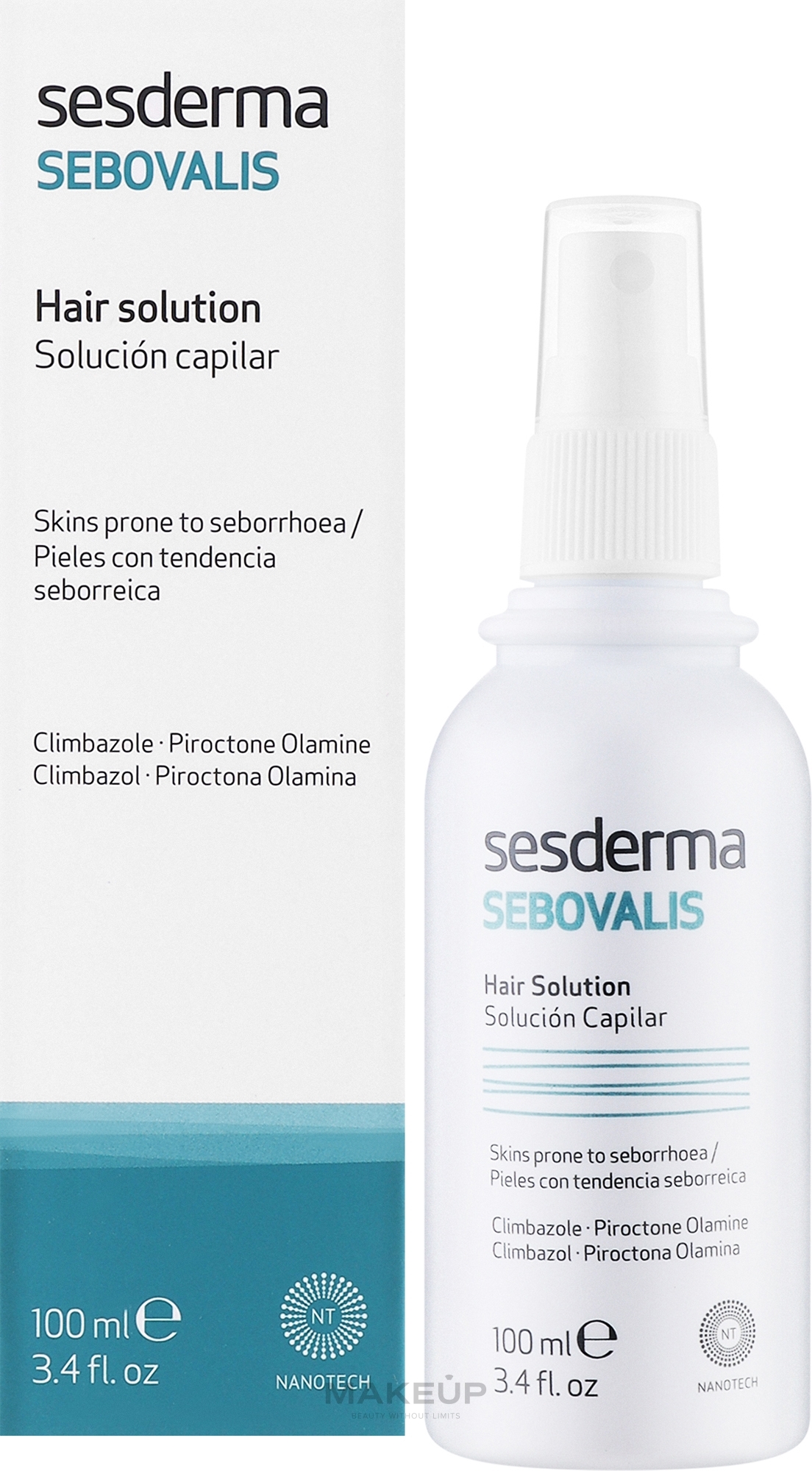 Preparat do włosów zwalczający łupież - SesDerma Laboratories Sebovalis Hair Solution — Zdjęcie 100 ml