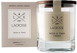 PRZECENA!  Świeca zapachowa - Ambientair Lacrosse Wood & Tonka Candle * — Zdjęcie N1