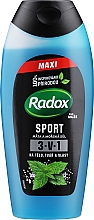Kup Żel pod prysznic dla mężczyzn 3 w 1 Mięta morska i sól - Radox Men XXL Sport 3in1 Shower Gel 