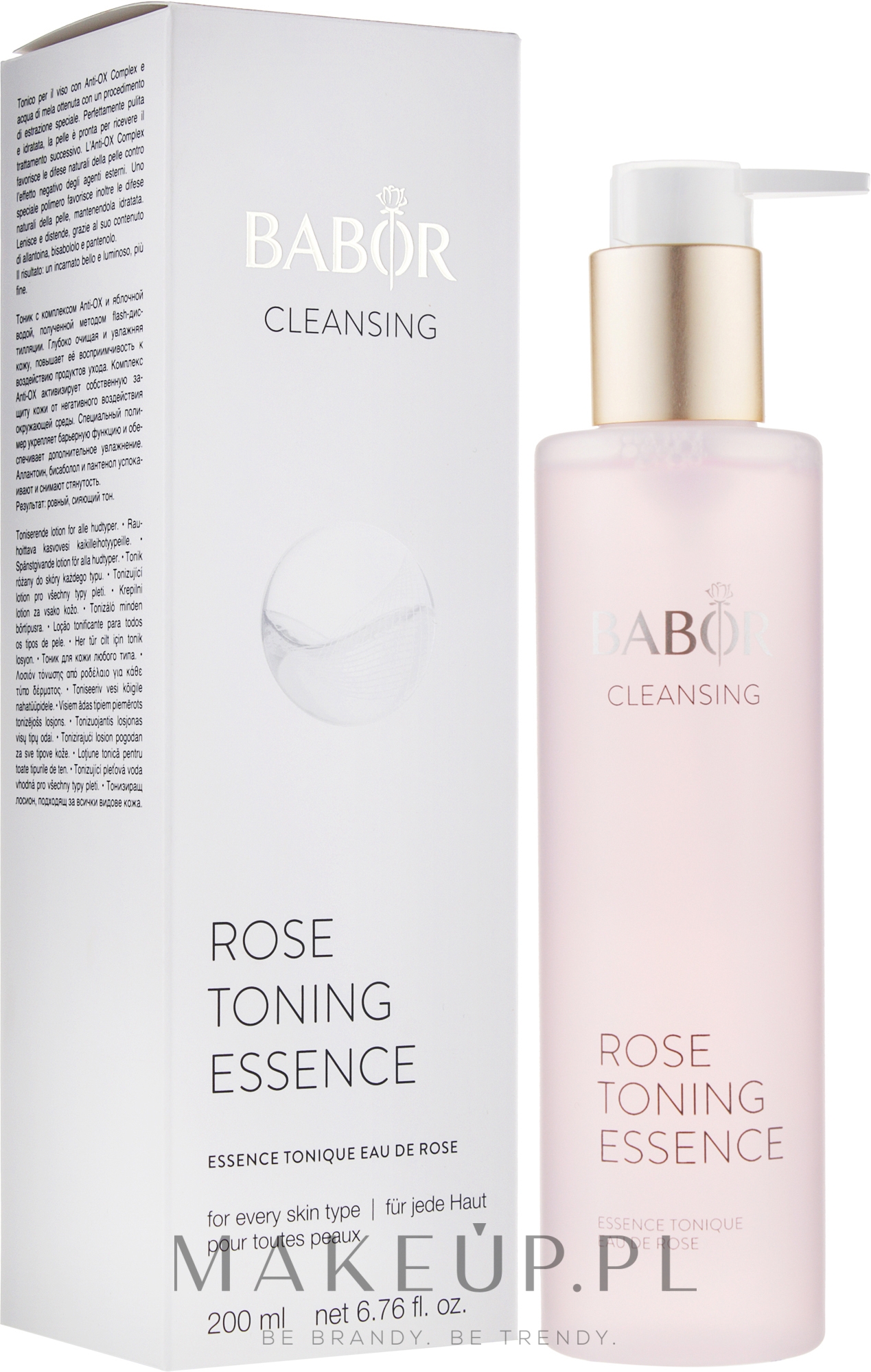 Esencja z wodą różaną - Babor Cleansing Rose Toning Essence — Zdjęcie 200 ml