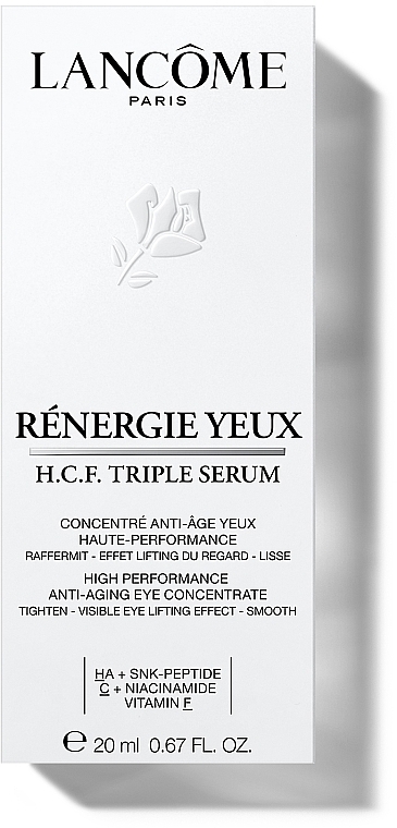 Potrójne serum przeciwstarzeniowe do skóry wokół oczu - Lancome Renergie Yeux H.C.F. Triple Serum — Zdjęcie N2