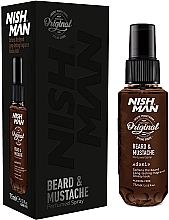 Spray do pielęgnacji brody i wąsów - Nishman Beard & Mustache Perfumed Spray Adonis — Zdjęcie N1