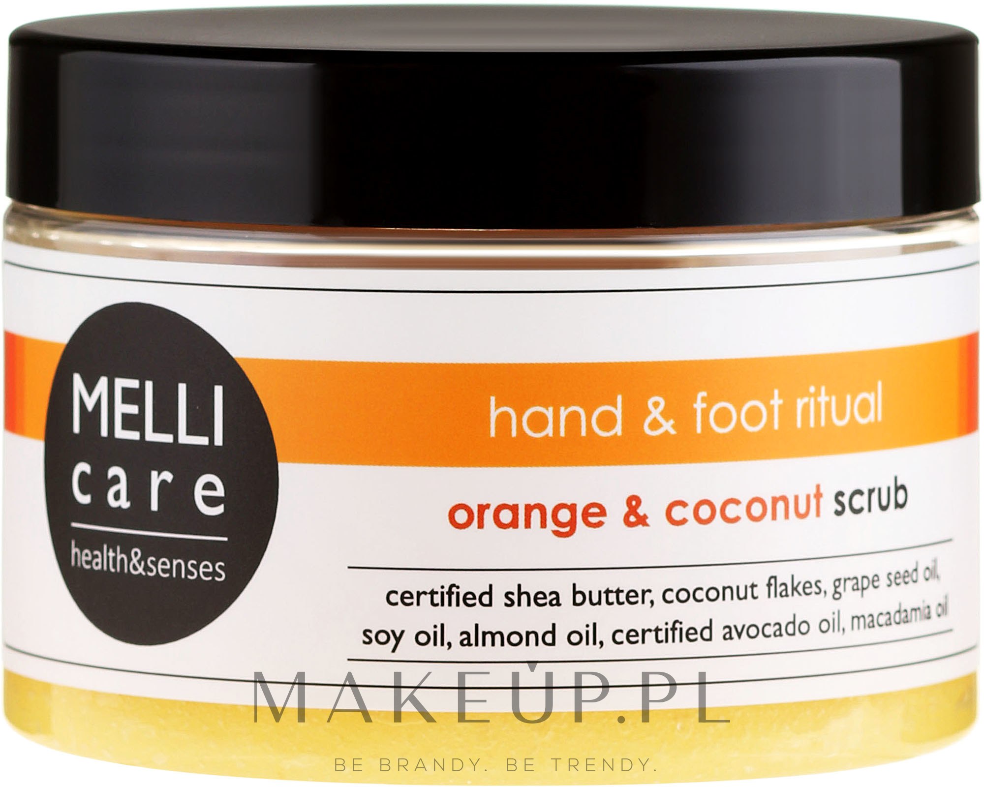 Oczyszczająco-relaksujący peeling solno-cukrowy do dłoni i stóp Pomarańcza i kokos - Melli Care Hand & Foot Ritual Orange & Coconut Scrub — Zdjęcie 330 g