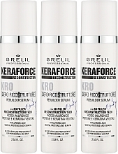 Rewitalizujące serum do włosów - Brelil Keraforce KR0 Rebuilder Serum — Zdjęcie N2