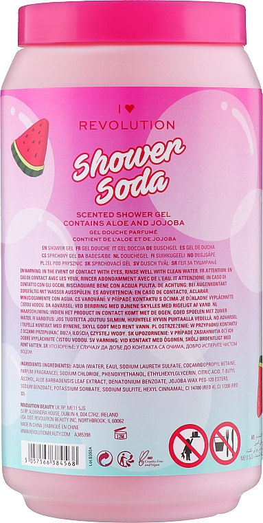 Żel pod prysznic Arbuz - I Heart Revolution Tasty Shower Soda Watermelon Scented Shower Gel — Zdjęcie N2