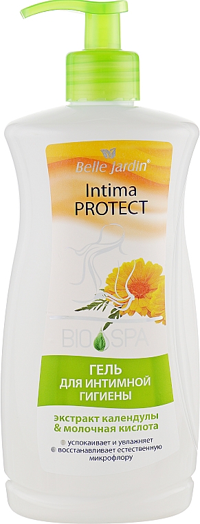 Żel do higieny intymnej z ekstraktem z nagietka i kwasem mlekowym - Belle Jardin Bio Spa Intima Protect — Zdjęcie N1