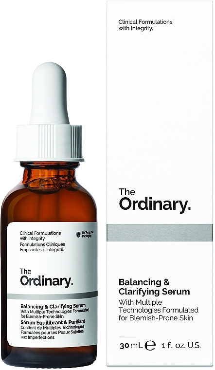 Balansujące i rozjaśniające serum do twarzy - The Ordinary Balancing & Clarifying Serum  — Zdjęcie N1