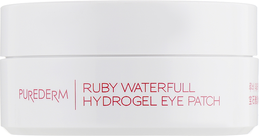 Hydrożelowe płatki pod oczy z ekstraktem z granatu - Purederm Ruby Waterfull Hydrogel Eye Patch — Zdjęcie N4