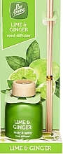 Dyfuzor zapachowy Limonka i imbir - Pan Aroma Lime & Ginger Reed Diffuser  — Zdjęcie N1