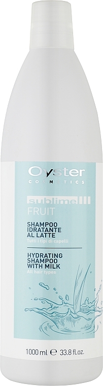Nawilżający szampon do włosów z proteinami mleka - Oyster Cosmetics Sublime Fruit Hydrating Shampoo Whith Milk — Zdjęcie N1