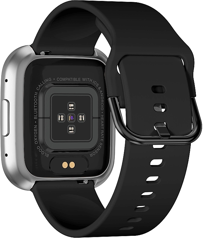 Smartwatch, srebrno-czarny - Garett Smartwatch GRC STYLE Silver-Black — Zdjęcie N6