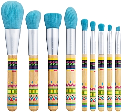 Kup Zestaw pędzli do makijażu Boho Bamboo P0906, 9 szt. - Docolor Makeup Brush Set