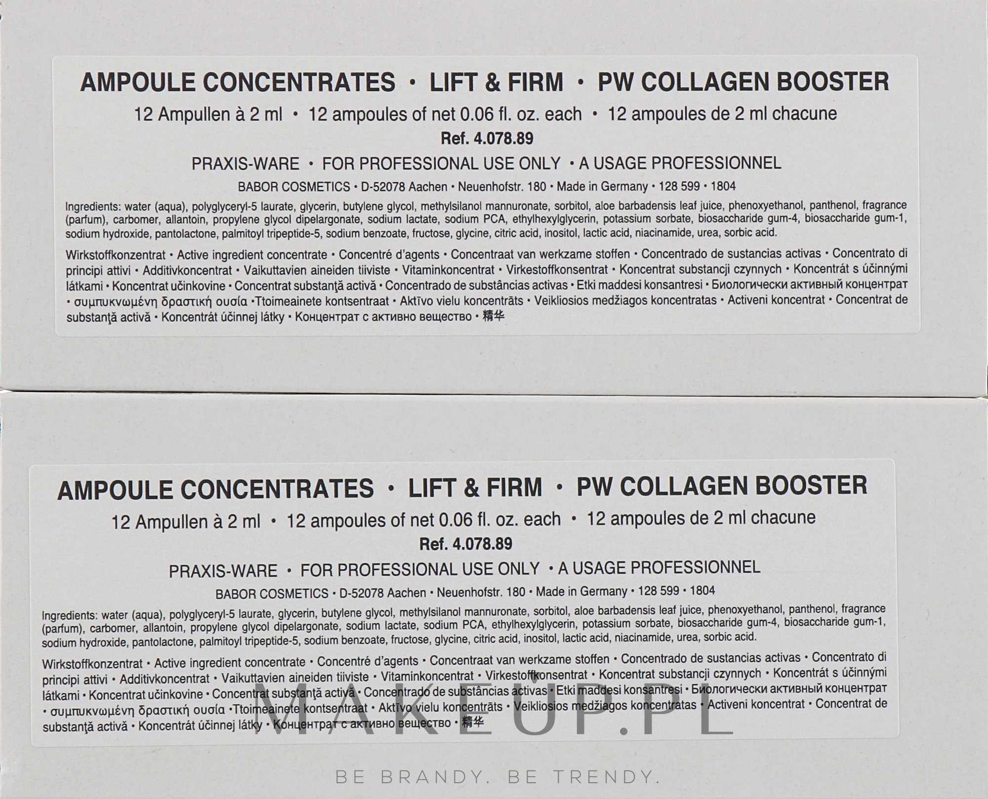 Ampułki do twarzy Kolagen booster - Babor Ampoule Concentrates Collagen Booster — Zdjęcie 24 x 2 ml