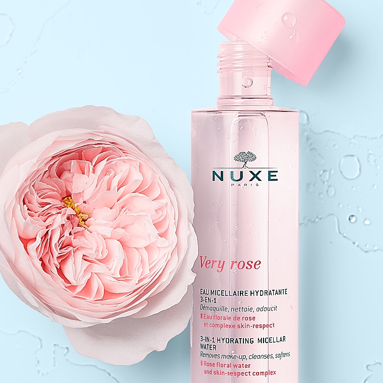 Nawilżająca woda micelarna - Nuxe Very Rose 3 in 1 Hydrating Micellar Water — Zdjęcie N2