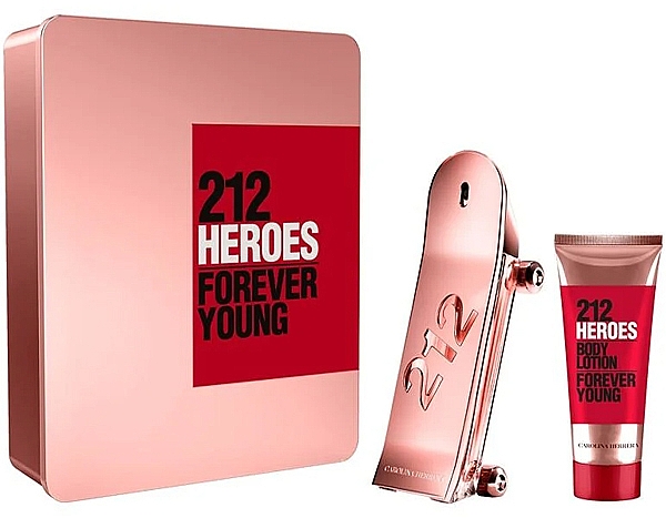 Carolina Herrera 212 Heroes For Her - Zestaw (edp/80ml + b/lot/100ml) — Zdjęcie N1