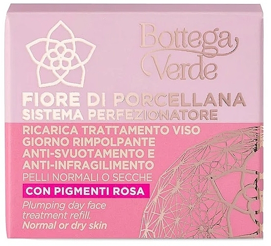 Krem do twarzy na dzień - Bottega Verde Fiore Di Porcellana Plumping Day Face Treatment Refill (uzupełnienie) — Zdjęcie N2