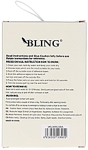 Sztuczne paznokcie Stiletto, kwadraty, różowy - Bling Press On Manicure — Zdjęcie N2