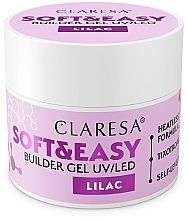 Modelujący żel do paznokci - Claresa Soft & Easy Builder Gel UV/LED Lilac — Zdjęcie N1