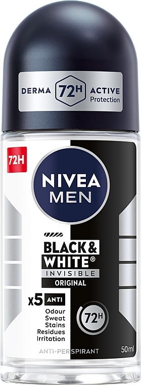 Antyperspirant w kulce dla mężczyzn - NIVEA MEN Black & White Invisible Original