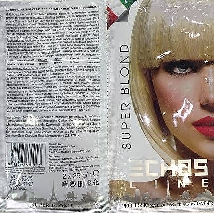 Profesjonalny puder rozjaśniający - Echosline Super Blond Professional Bleaching Powder
