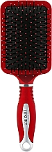 Kup Szczotka masująca do włosów, HB-04-11, kwadratowa duża, czerwona - Beauty LUXURY