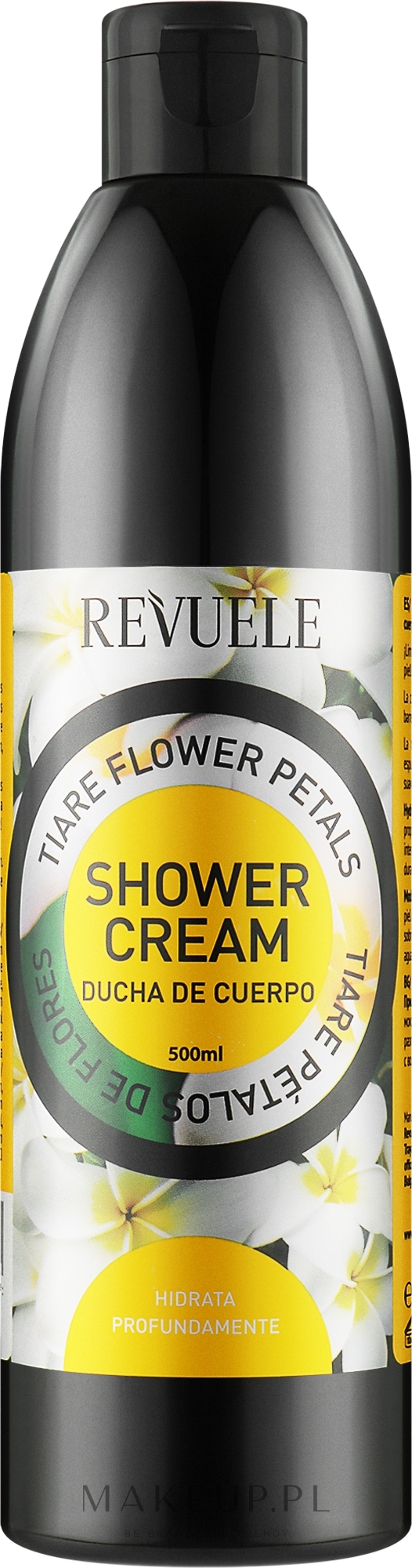 Krem pod prysznic Płatki kwiatów tiare - Revuele Fruit Skin Care Tiare Flower Petals Shower Cream — Zdjęcie 500 ml
