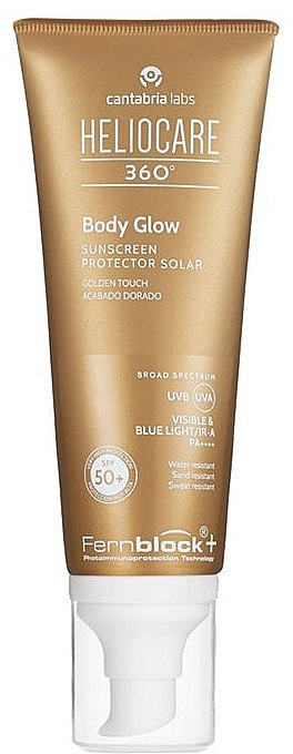 Krem do ciała z filtrem przeciwsłonecznym - Cantabria Labs Heliocare 360 Body Glow Sunscreen SPF50+ — Zdjęcie N1