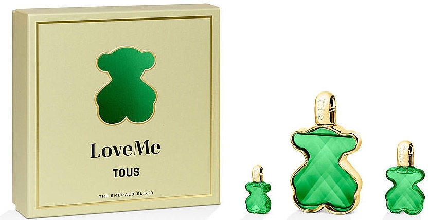 Tous LoveMe The Emerald Elixir - Zestaw (edp/90ml + edp/15ml + edp/mini/4.5ml) — Zdjęcie N1