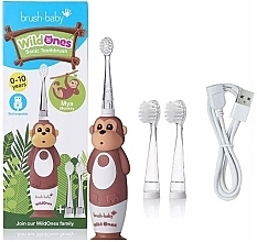 Kup Elektryczna szczoteczka do zębów. 0-10 lat - Brush-Baby WildOnes Mya Monkey Sonic Toothbrush