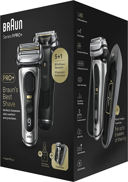 Golarka elektryczna - Braun Series 9 Pro+ 9577cc Wet&Dry — Zdjęcie N5